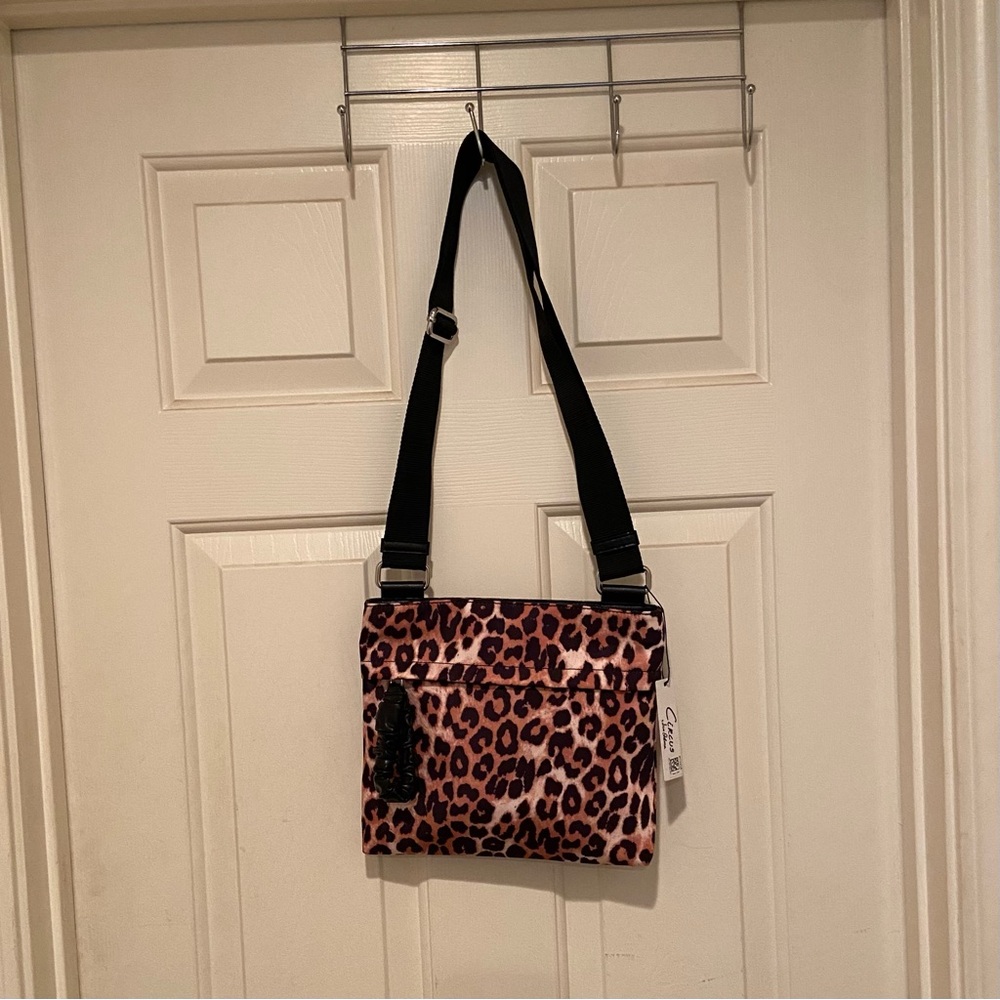 Circus NY by Sam Edelman Women’s Crossbody Bag Leopard Print Adjustable Strap